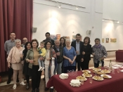 Thumbnail image of "Family & locals at the opening reception, Arcos, Spain"